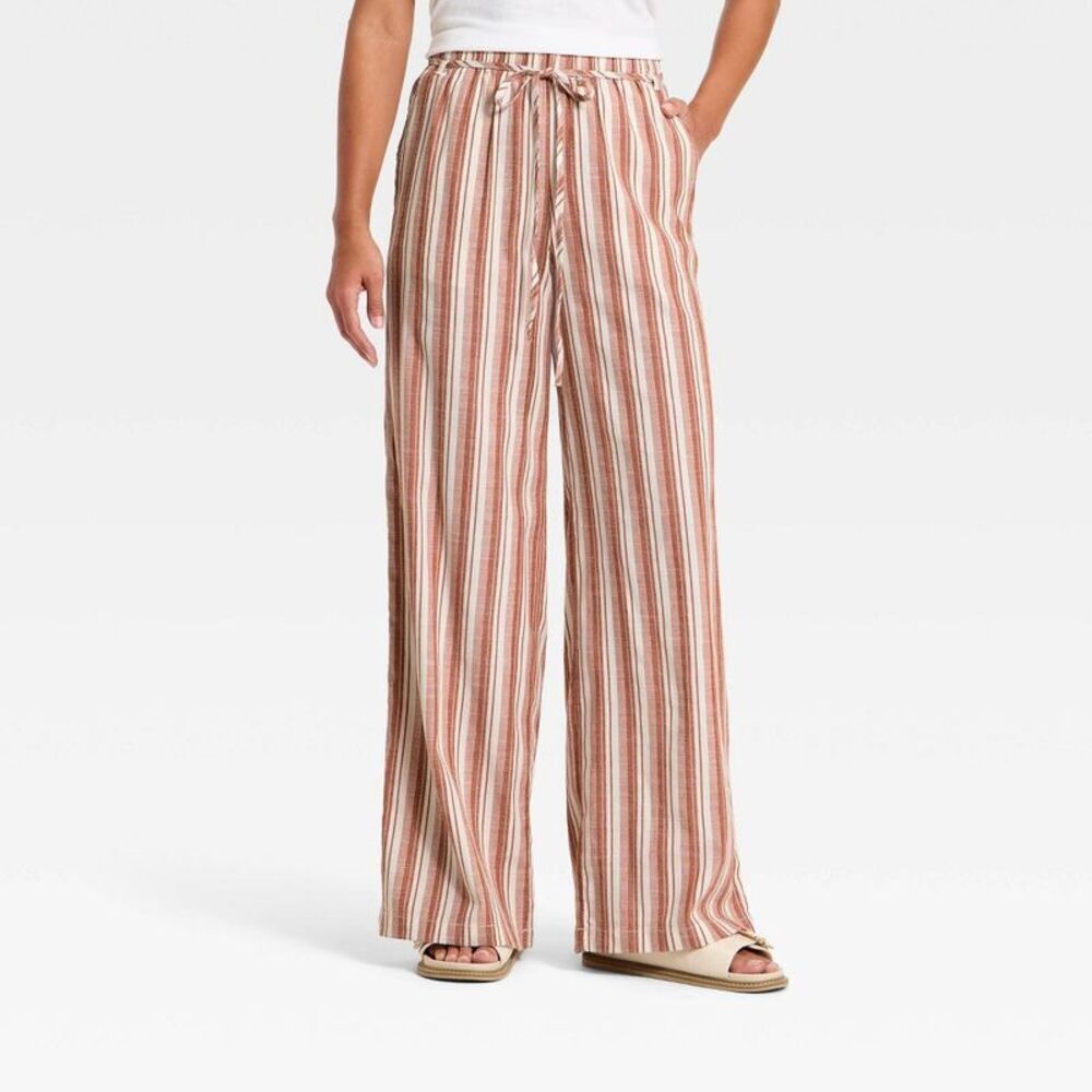 Universal Thread - Women's Mid-Rise Wide Leg Palazzo Pants - Universa Red